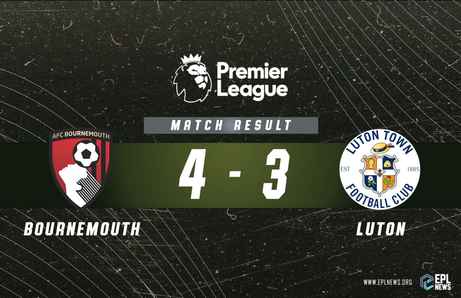 Rapport Bournemouth contre Luton