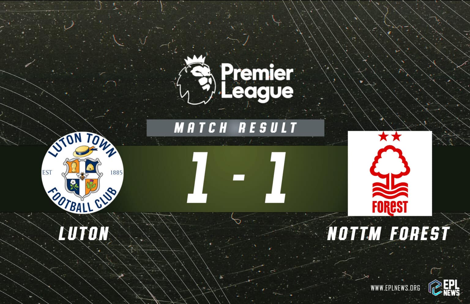 Rapport Luton Town vs Nottingham Forest