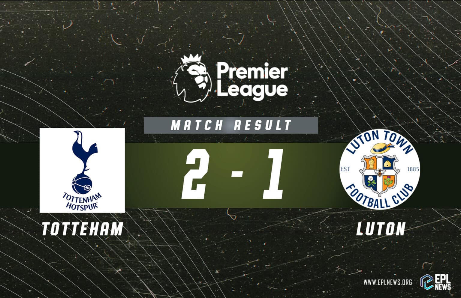Rapport du match Tottenham vs Luton