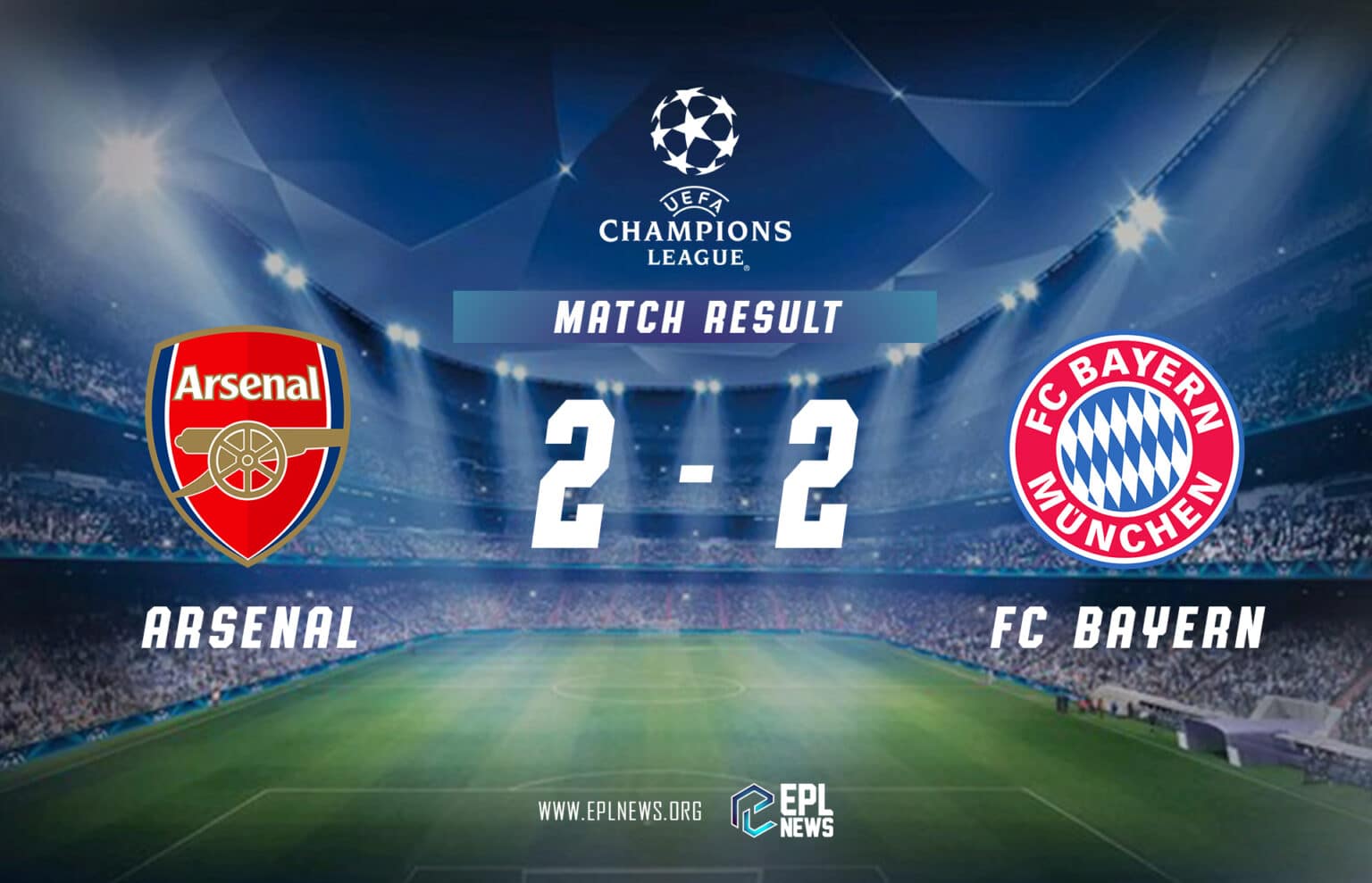 Rapport Arsenal vs Bayern Munich