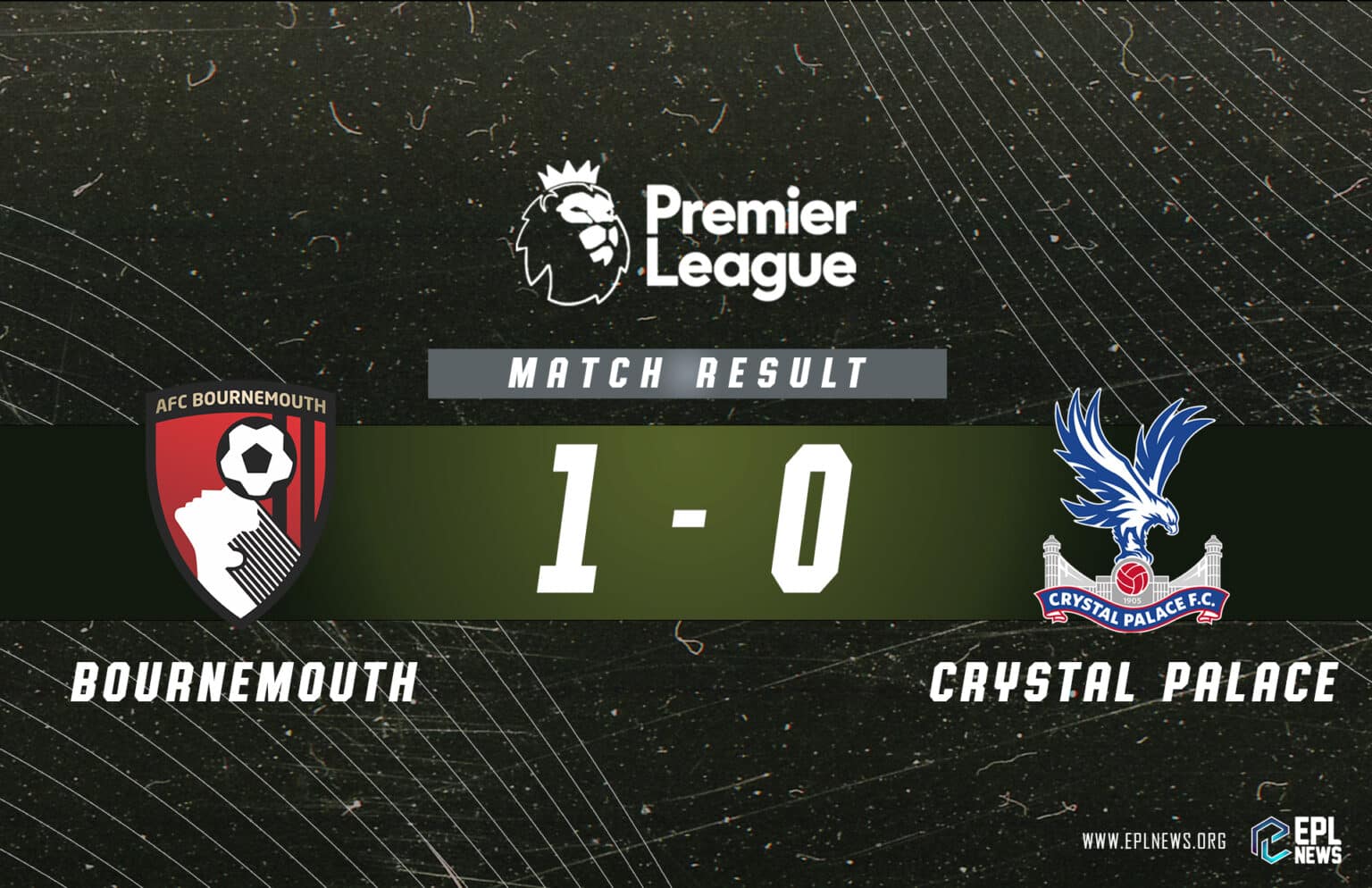 Rapport Bournemouth vs Crystal Palace 1-0_ Cherries assure pratiquement la sécurité
