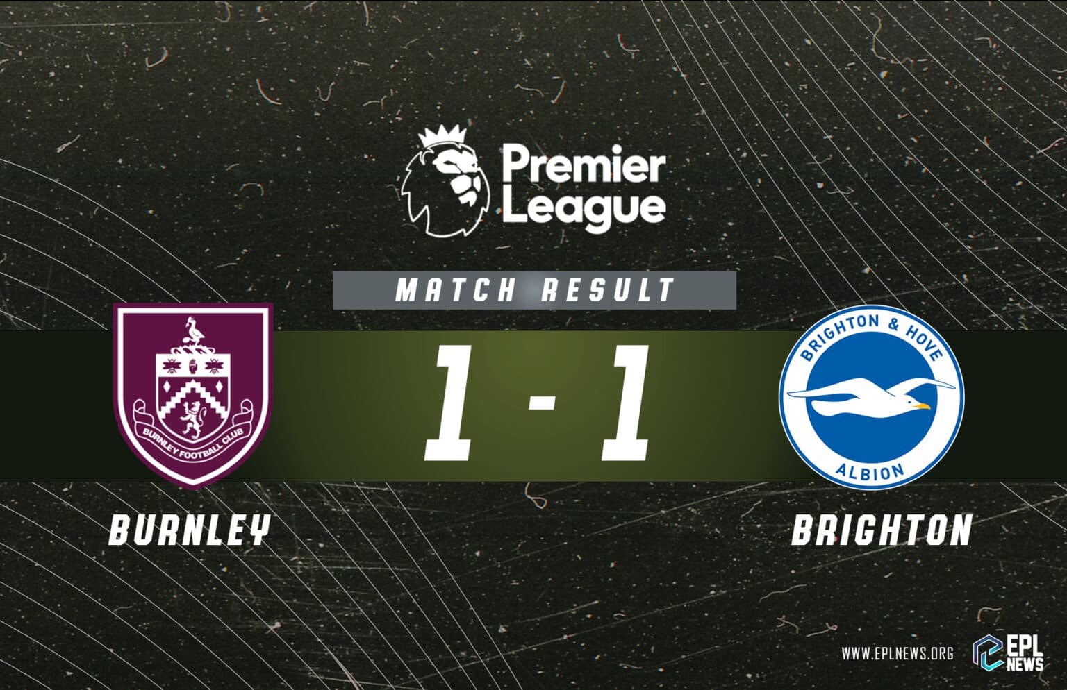 Rapport Burnley contre Brighton