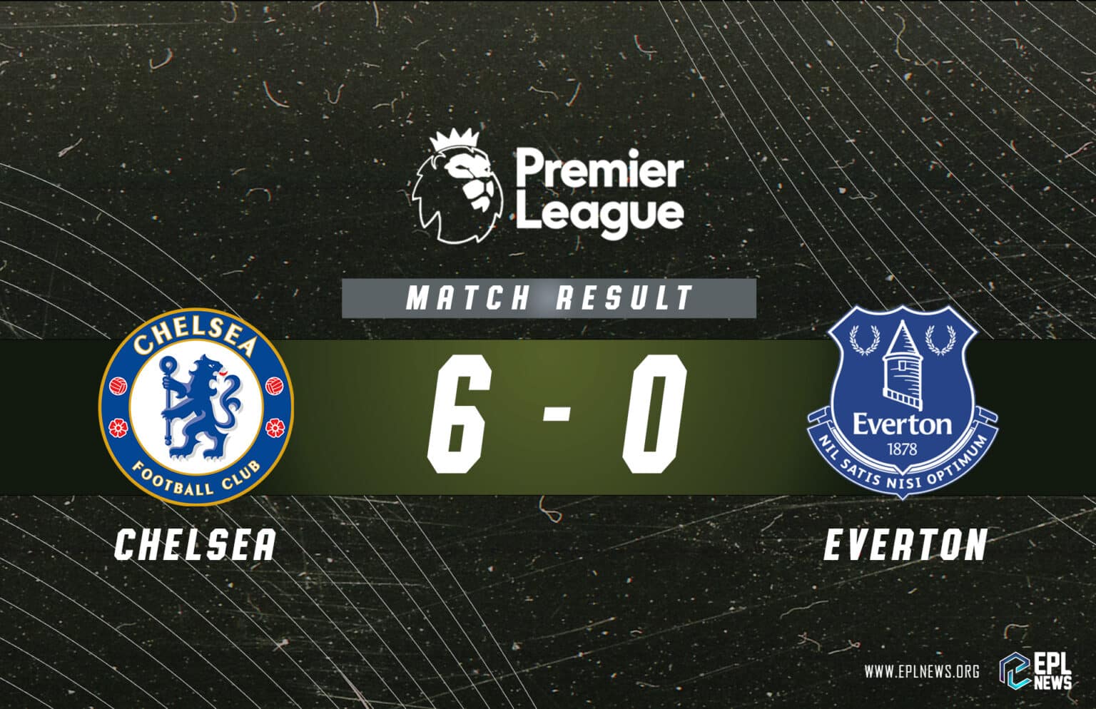 Rapport Chelsea contre Everton