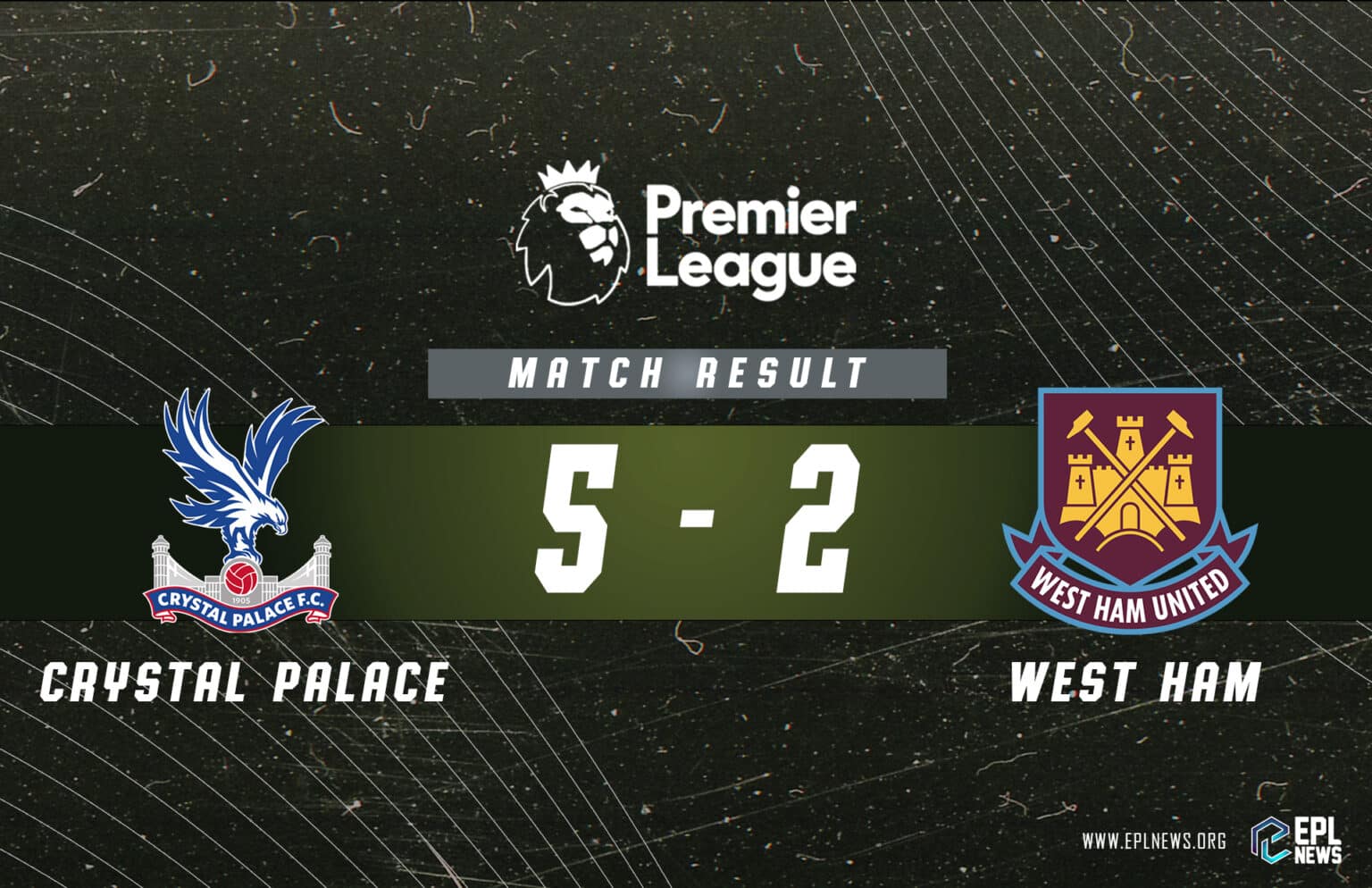 Rapport Crystal Palace contre West Ham