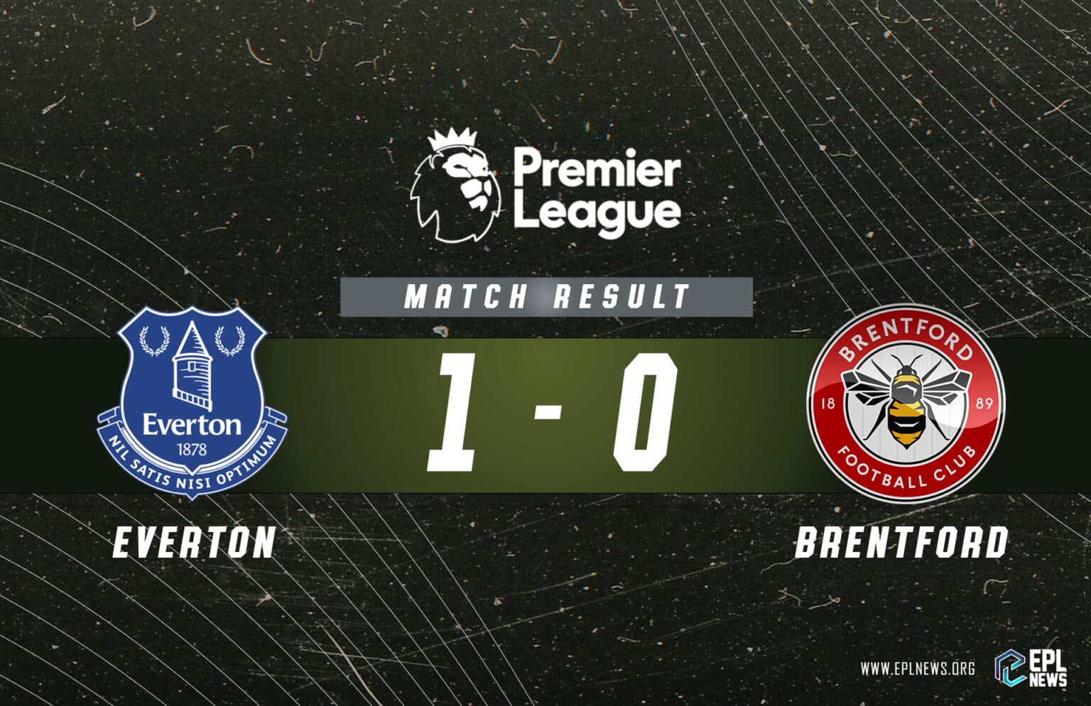 Rapport Everton contre Brentford