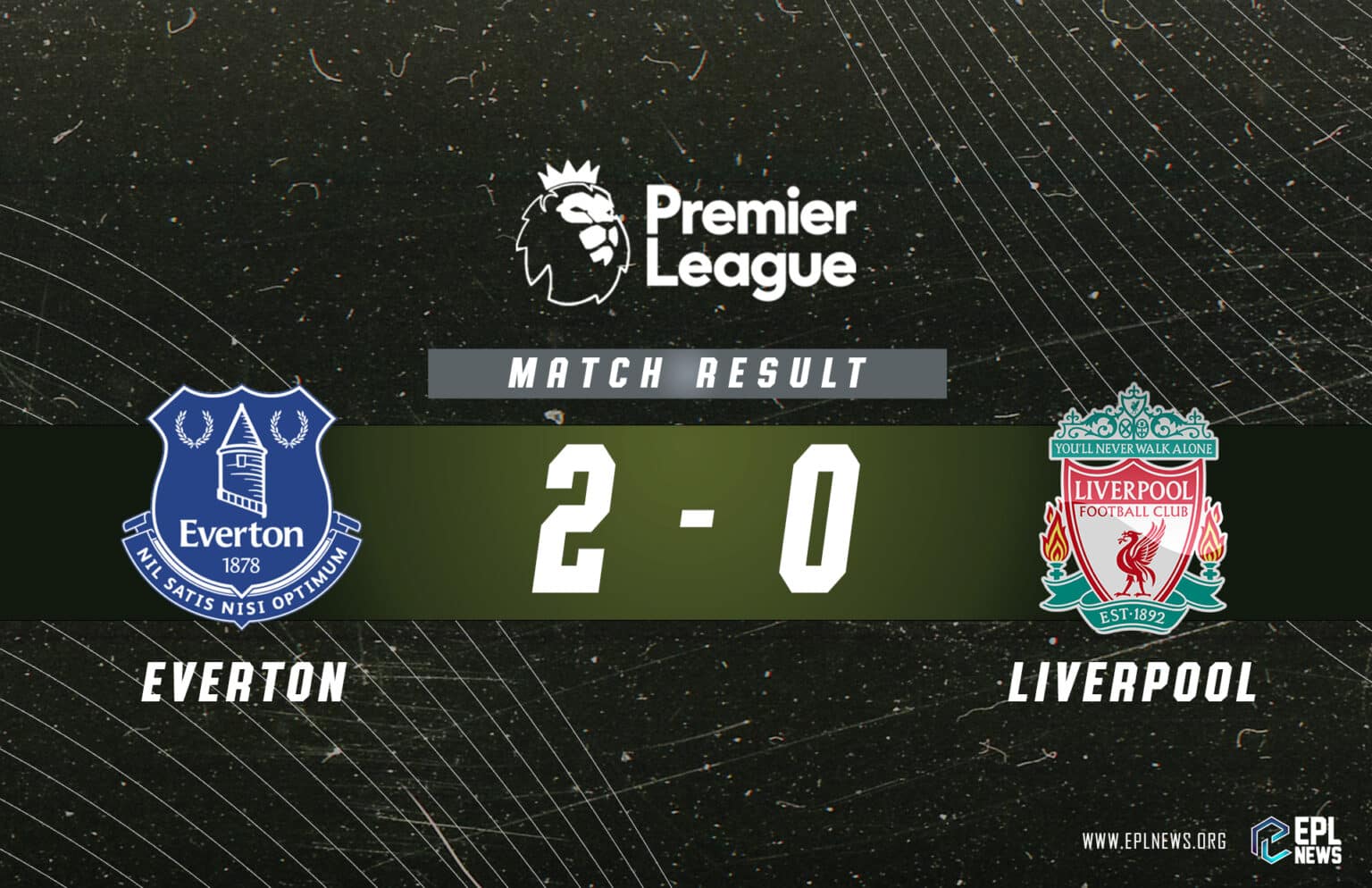 Rapport Everton contre Liverpool