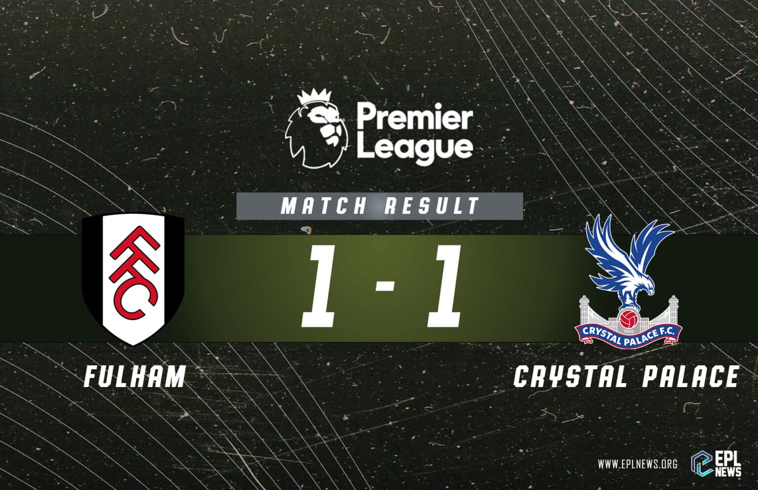 Rapport Fulham contre Crystal Palace