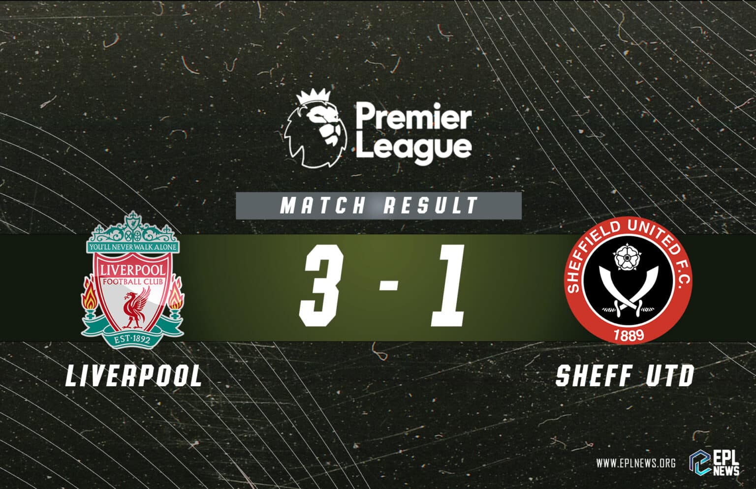 Rapport Liverpool vs Sheffield