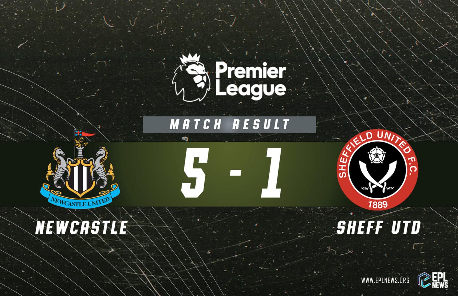 Rapport Newcastle vs Sheffield United