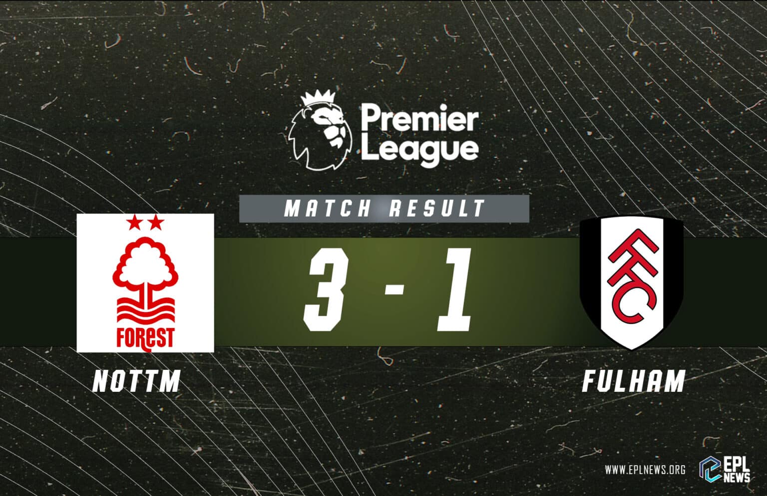 Rapport Nottingham Forest vs Fulham 3-1_ Hébergeurs hors de la zone de relégation