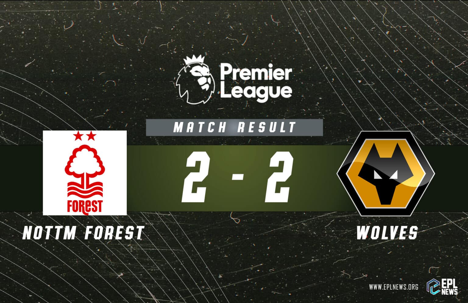 Rapport Nottingham Forest vs Wolves