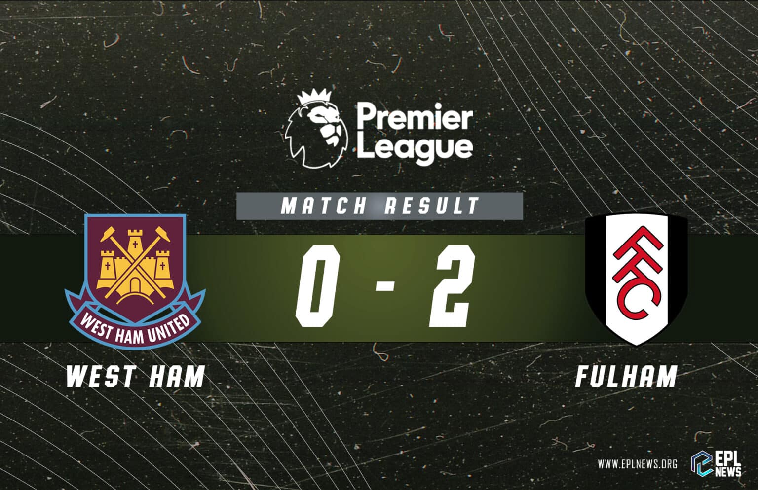 Rapport West Ham contre Fulham