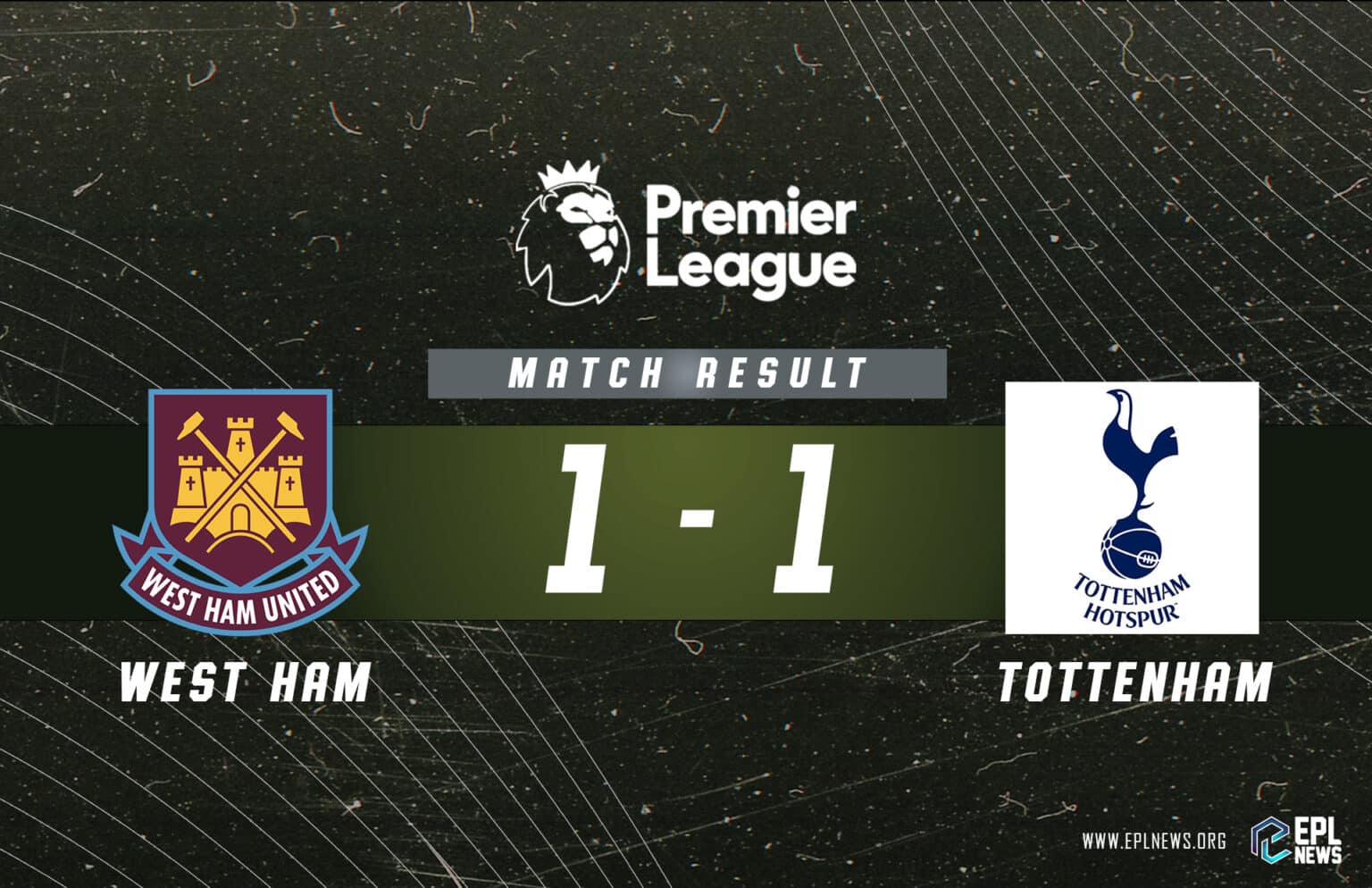 West Ham vs Tottenham 1-1 Report_ Impasse dans la course aux places européennes