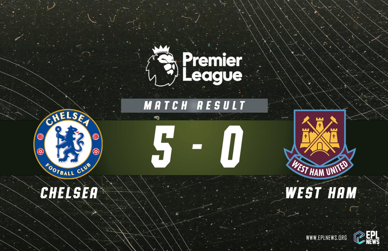 Rapport Chelsea contre West Ham