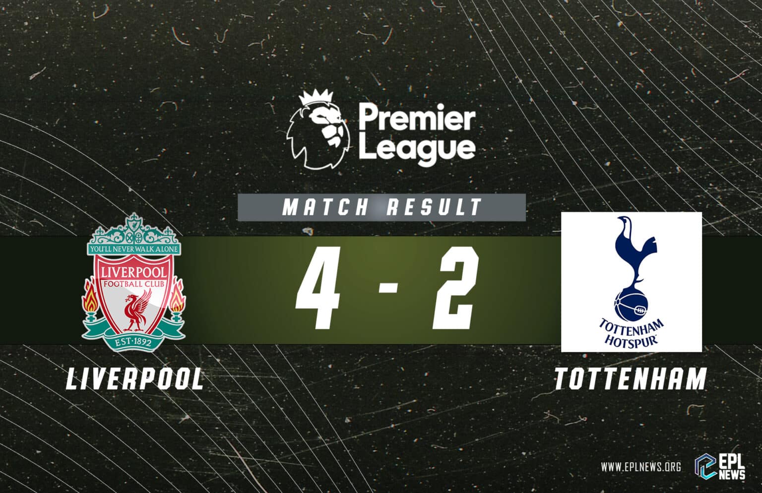 Rapport Liverpool contre Tottenham