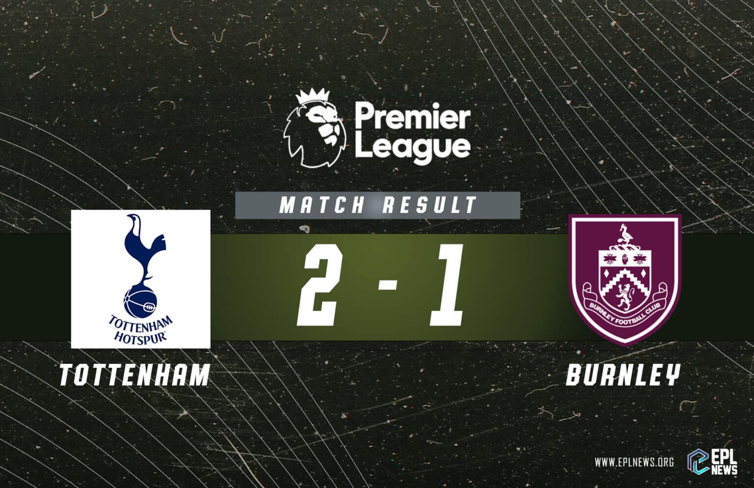 Rapport Tottenham contre Burnley