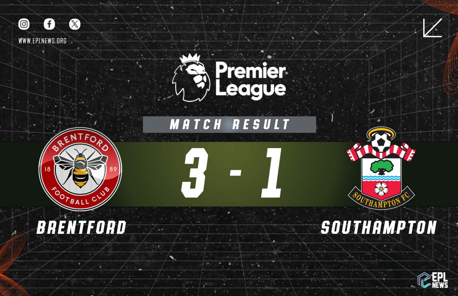 Brentford vs Southampton 3-1