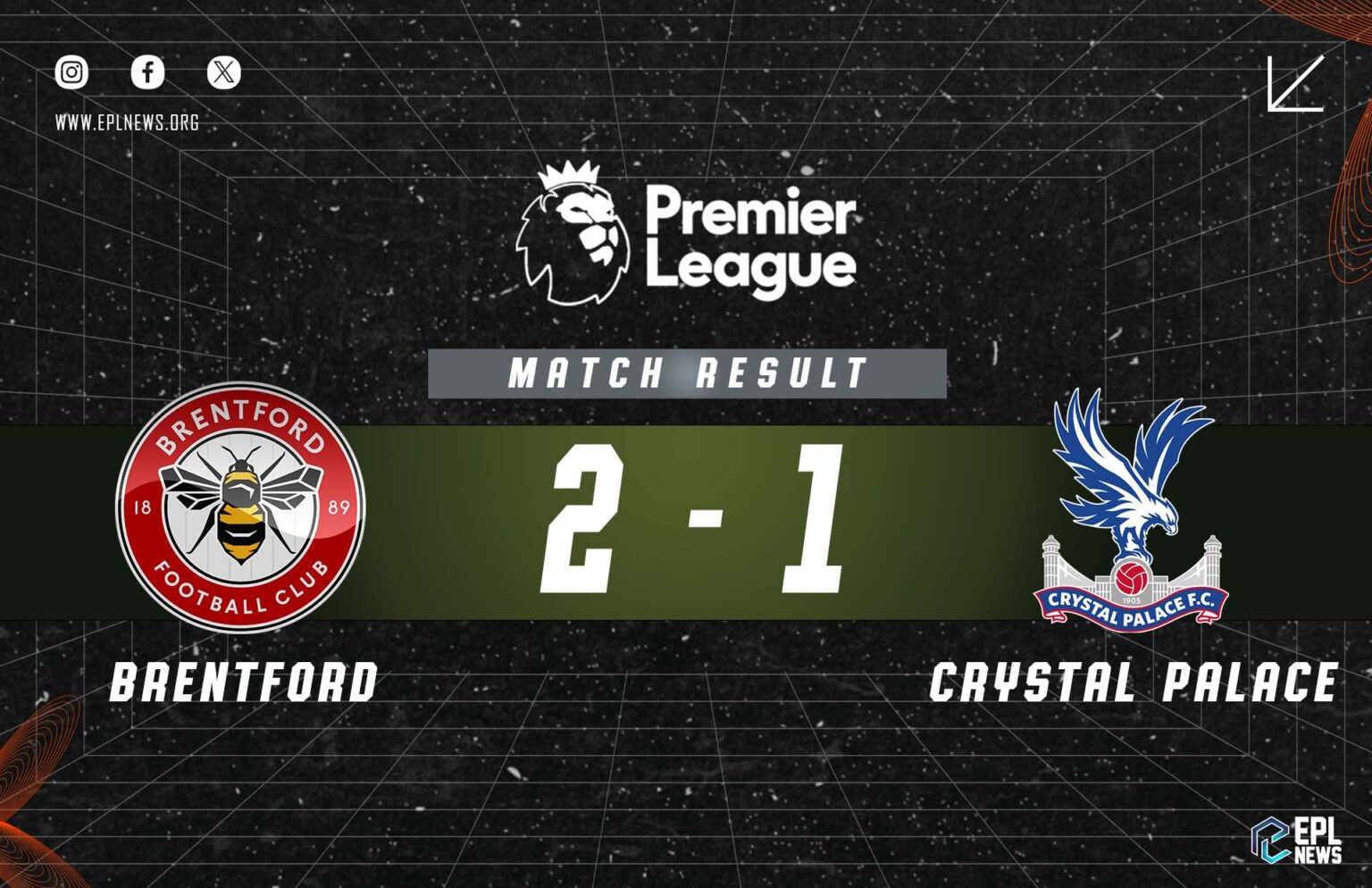 Rapport Brentford contre Crystal Palace