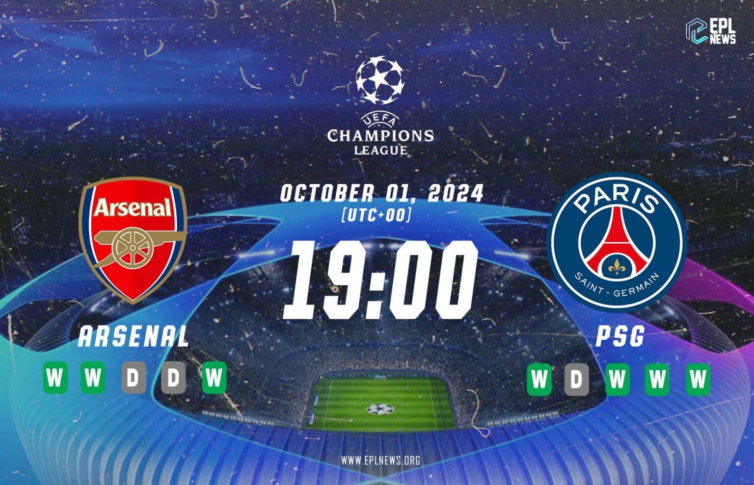 Aperçu Arsenal vs PSG