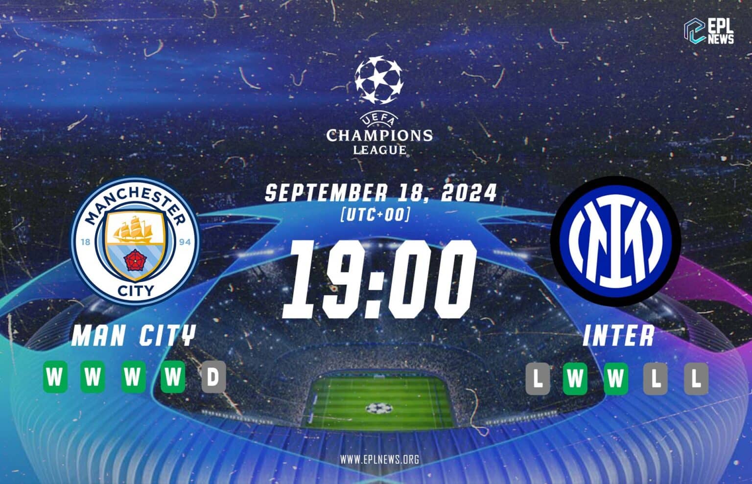 Aperçu de Manchester City contre l'Inter Milan