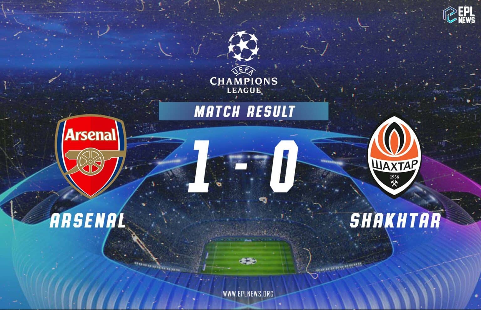 Arsenal vs Shakhtar Donetsk 1-0