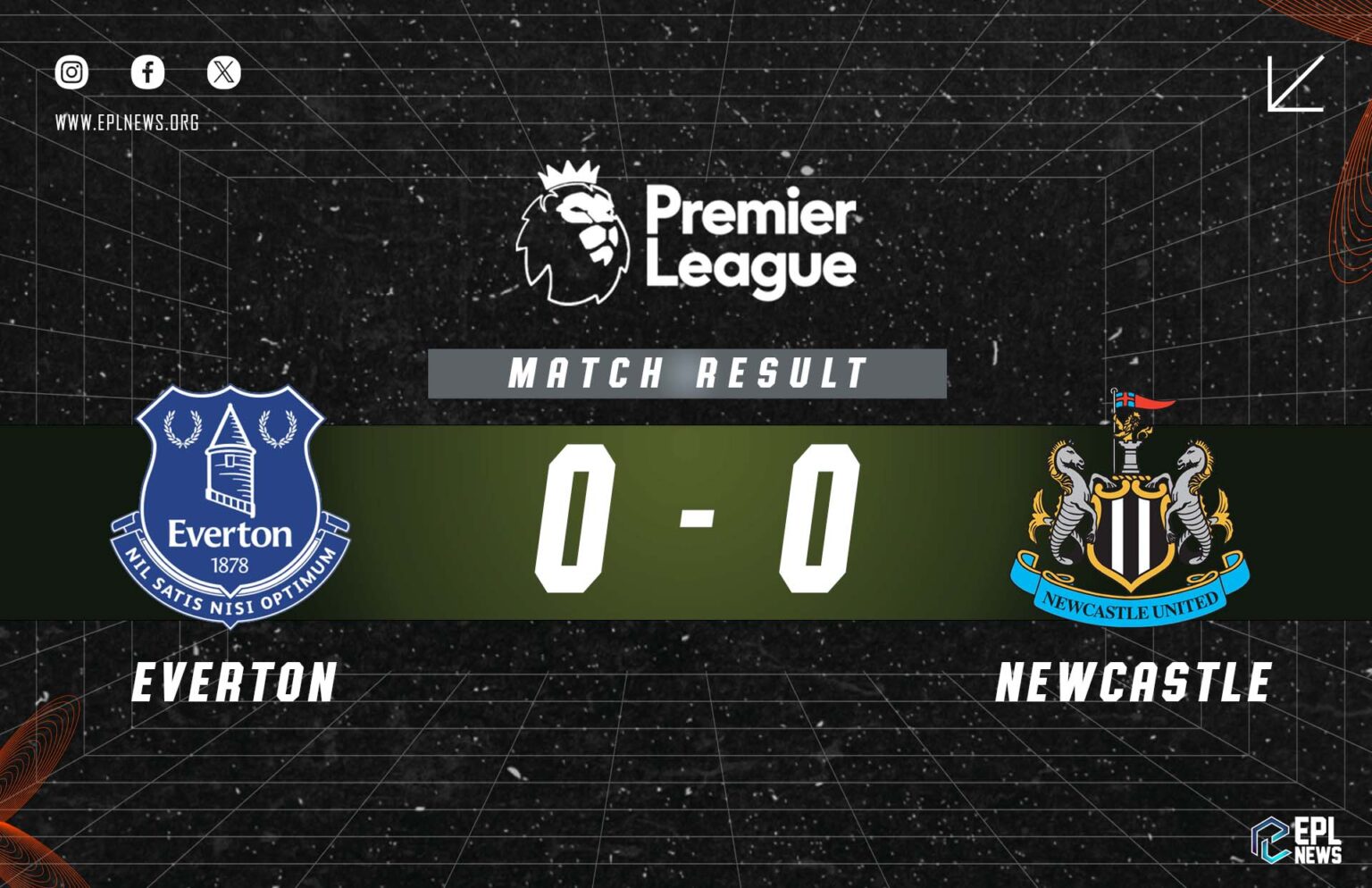 Everton vs Newcastle 0-0