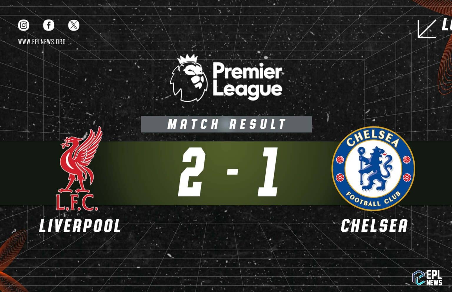 Liverpool vs Chelsea 2-1