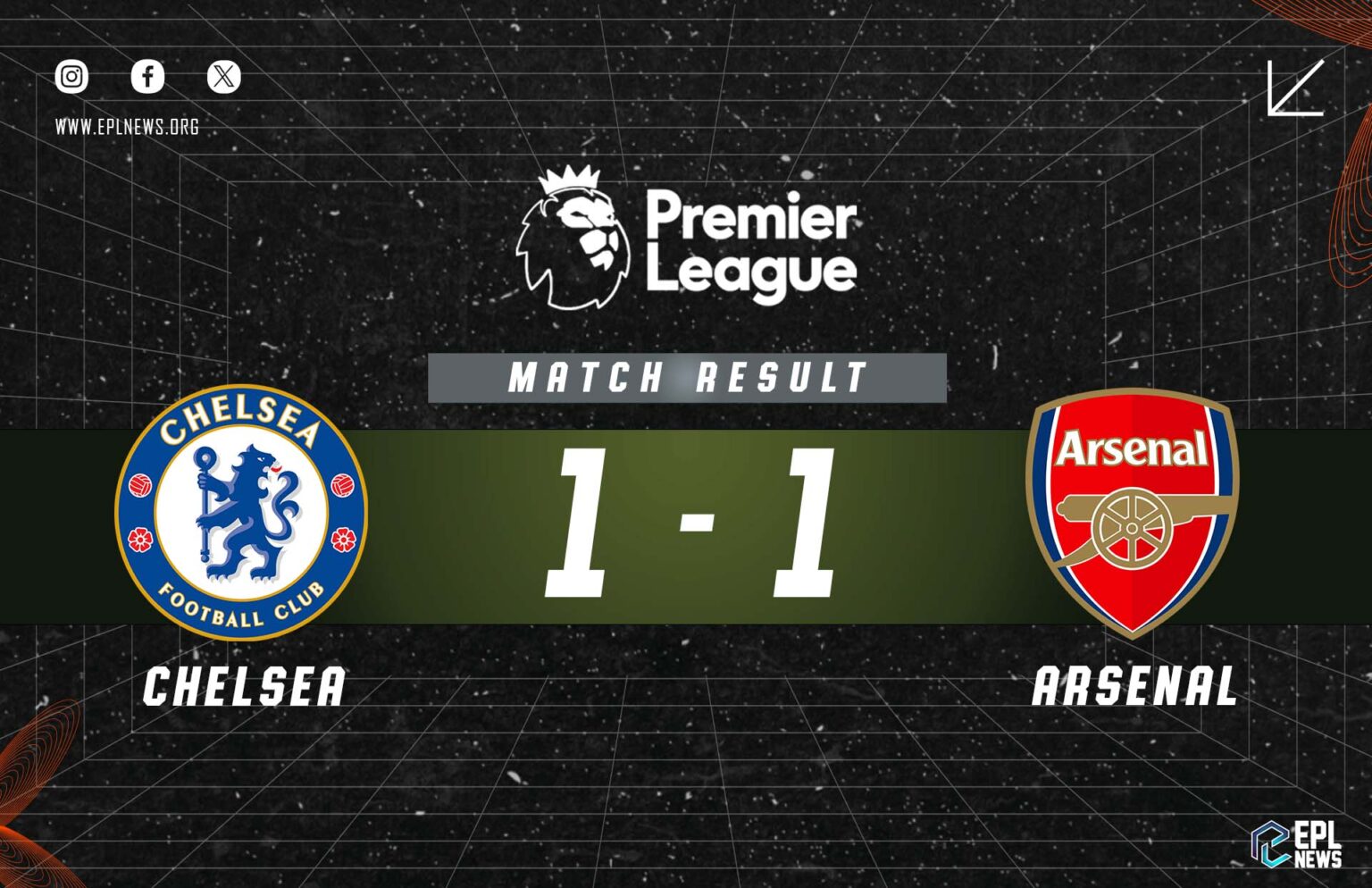 Chelsea vs Arsenal 1-1