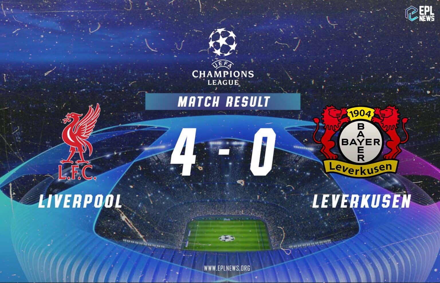 Liverpool vs Bayer Leverkusen 4-0