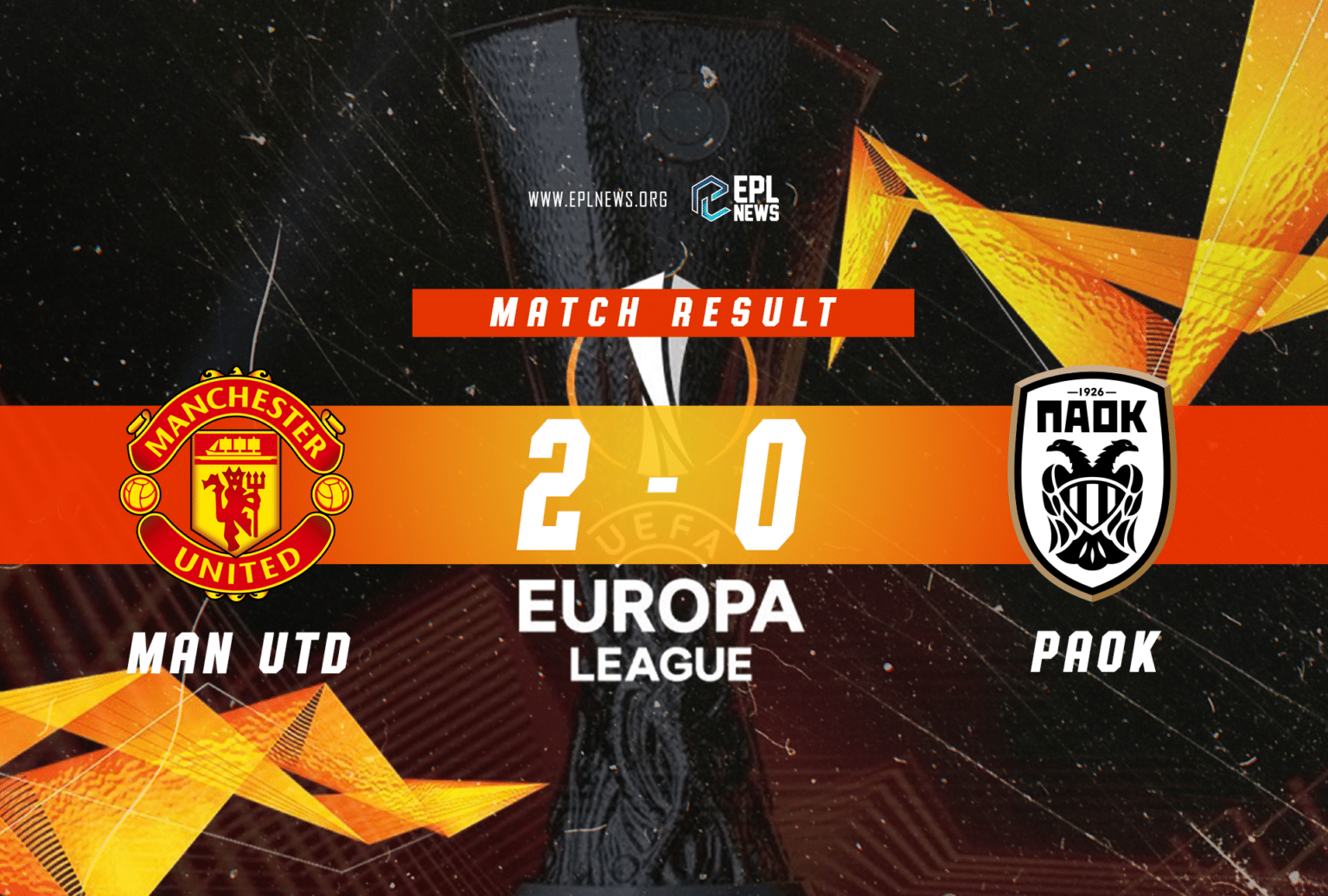 Manchester United vs PAOK 2-0