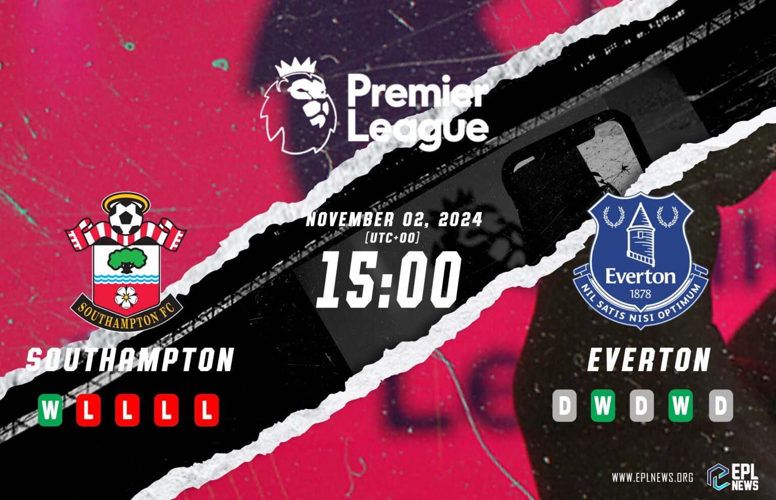 Aperçu du match Southampton vs Everton