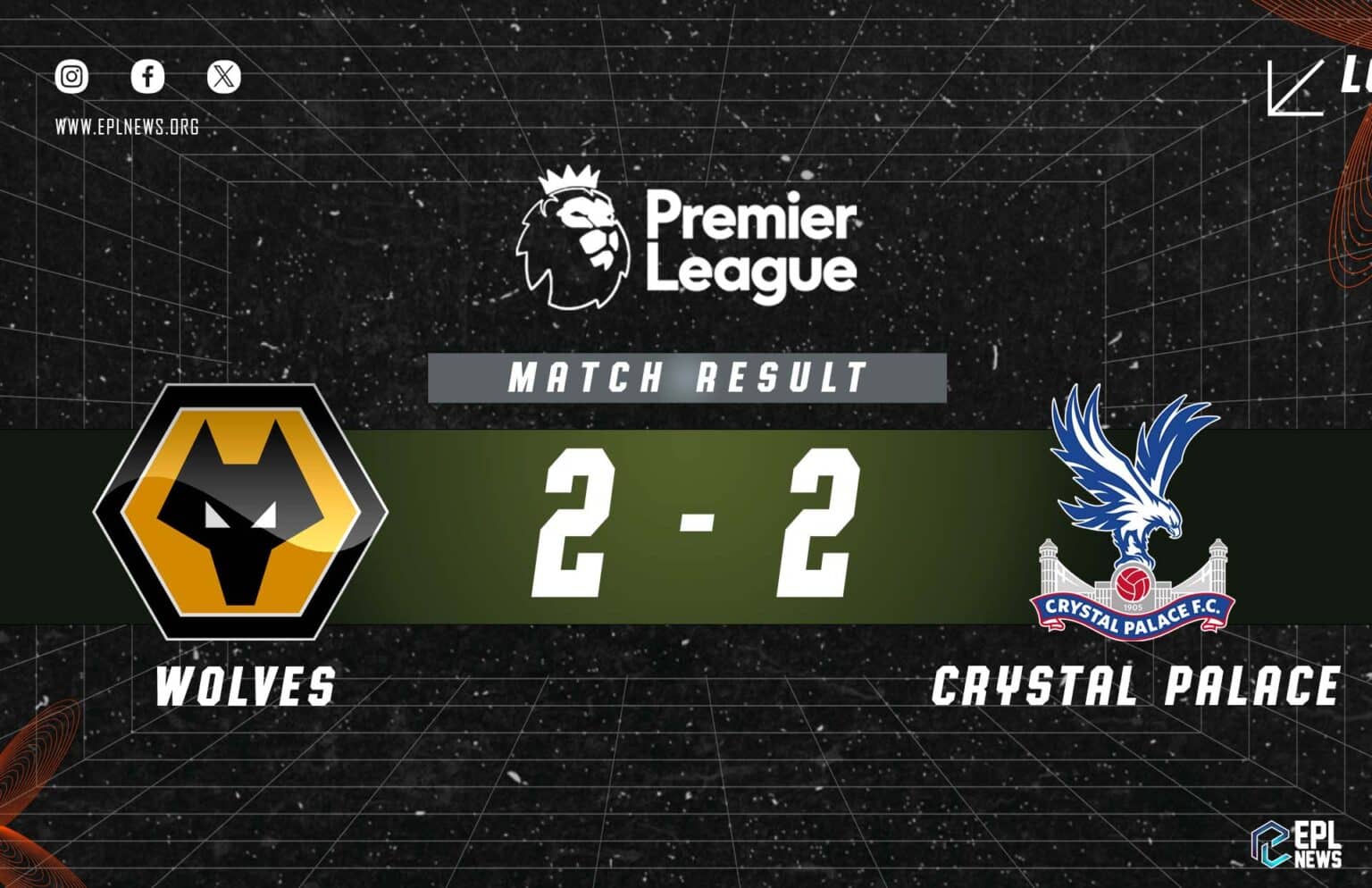 Wolves vs Crystal Palace 2-2