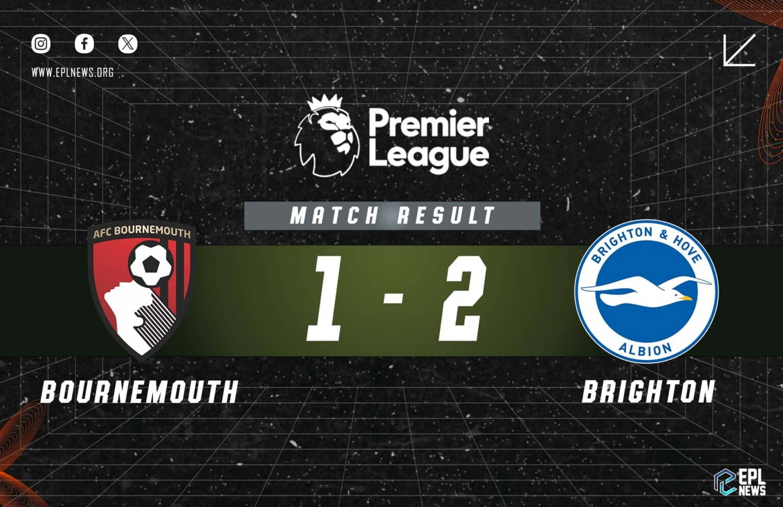 Bournemouth vs Brighton 1-2