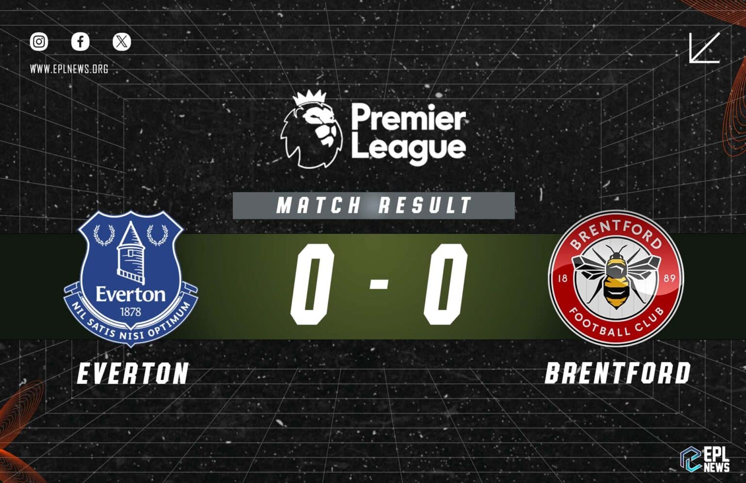 Everton vs Brentford 0-0