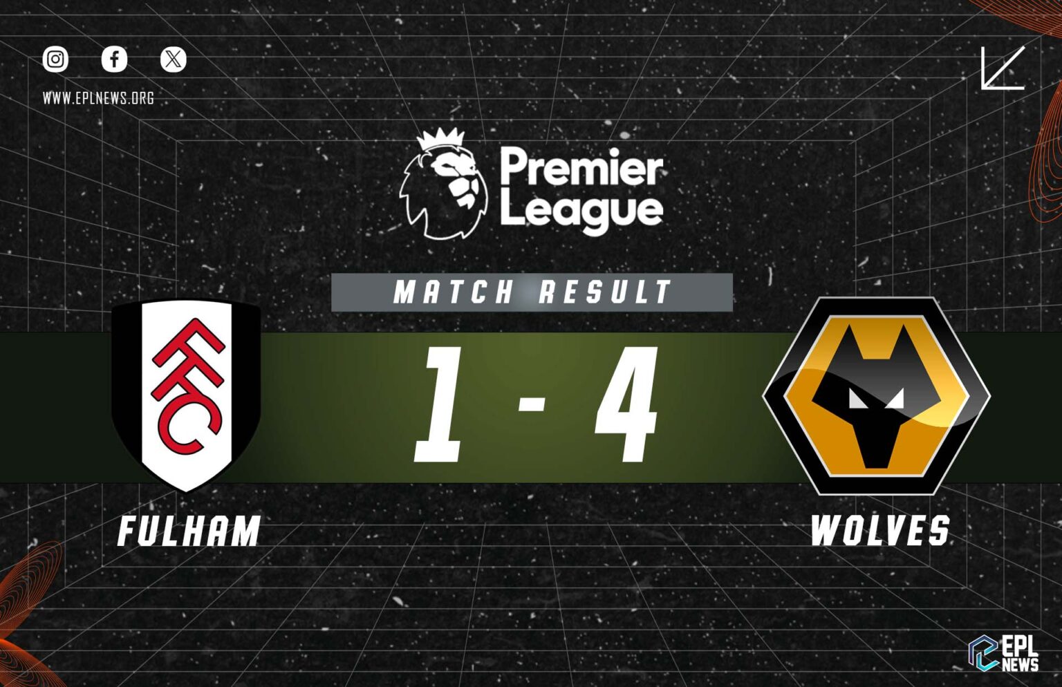 Fulham vs Wolves 1-4