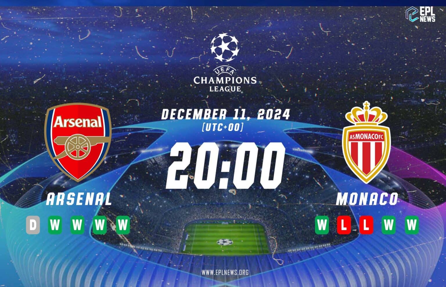 Aperçu du match Arsenal vs Monaco