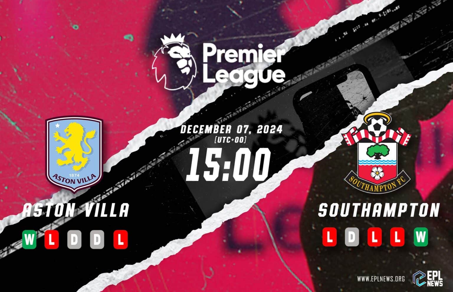 Aperçu du match Aston Villa-Southampton