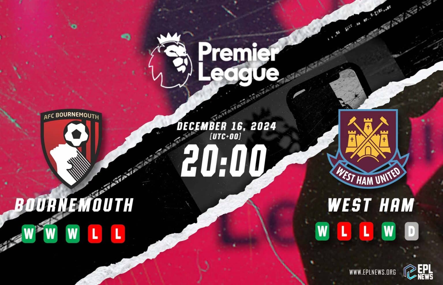 Aperçu de Bournemouth vs West Ham