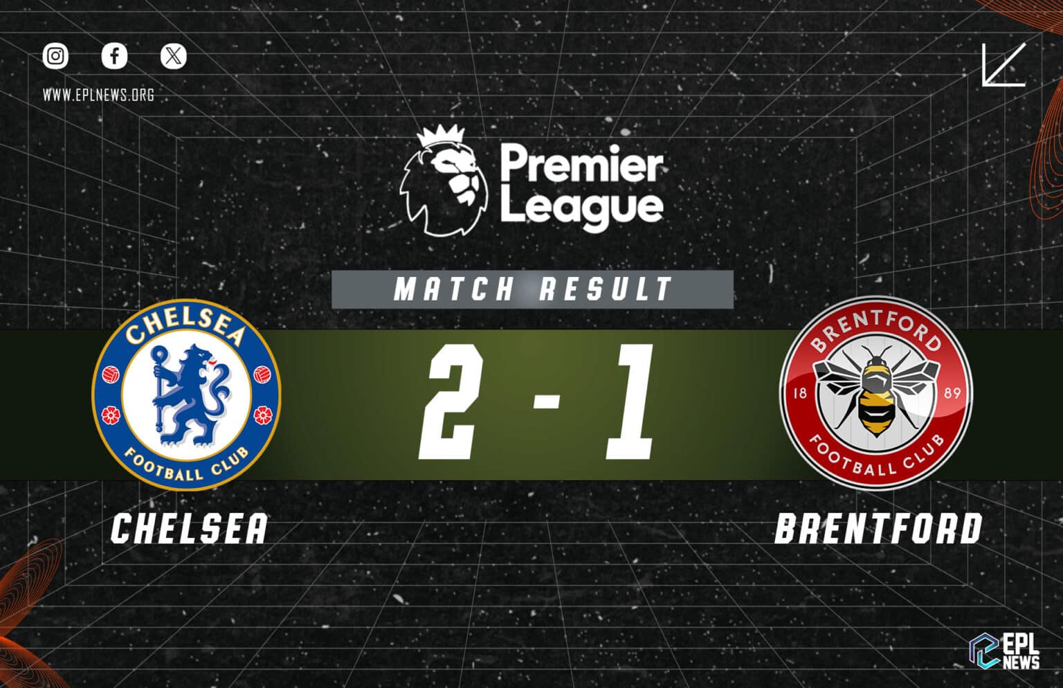 Chelsea vs Brentford 2-1