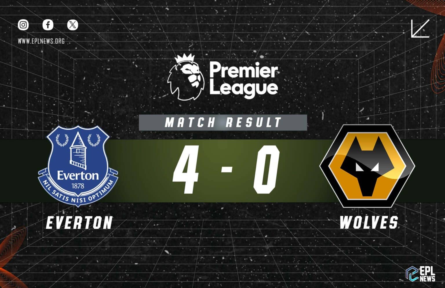 Everton vs Wolves 4-0