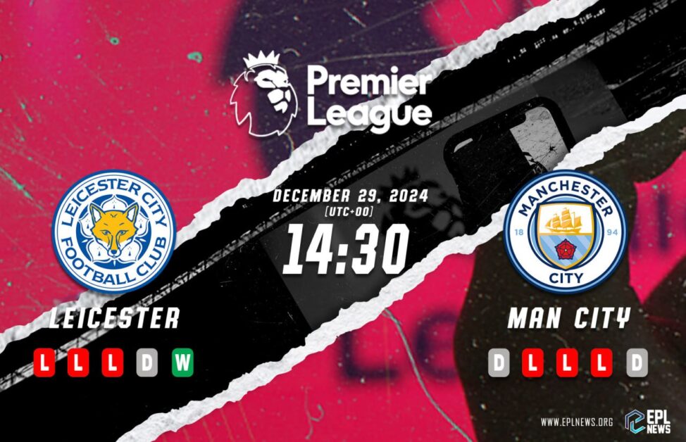 Aperçu du match Leicester vs Manchester City