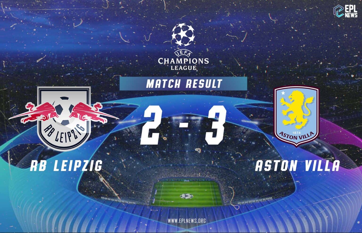 RB Leipzig vs Aston Villa 2-3