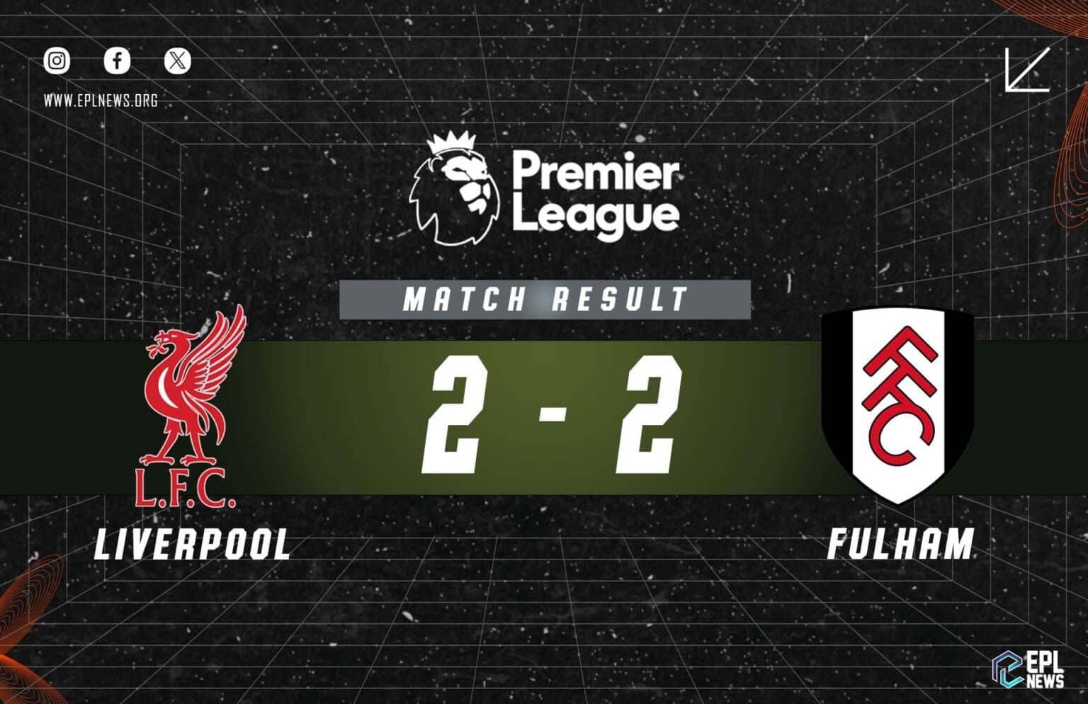 Liverpool vs Fulham 2-2