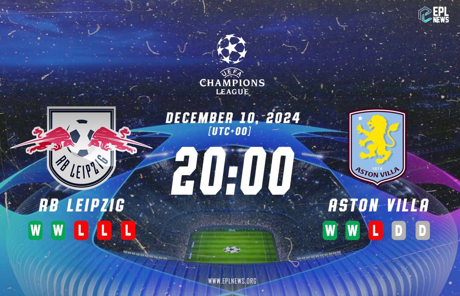 Aperçu Leipzig vs Aston Villa