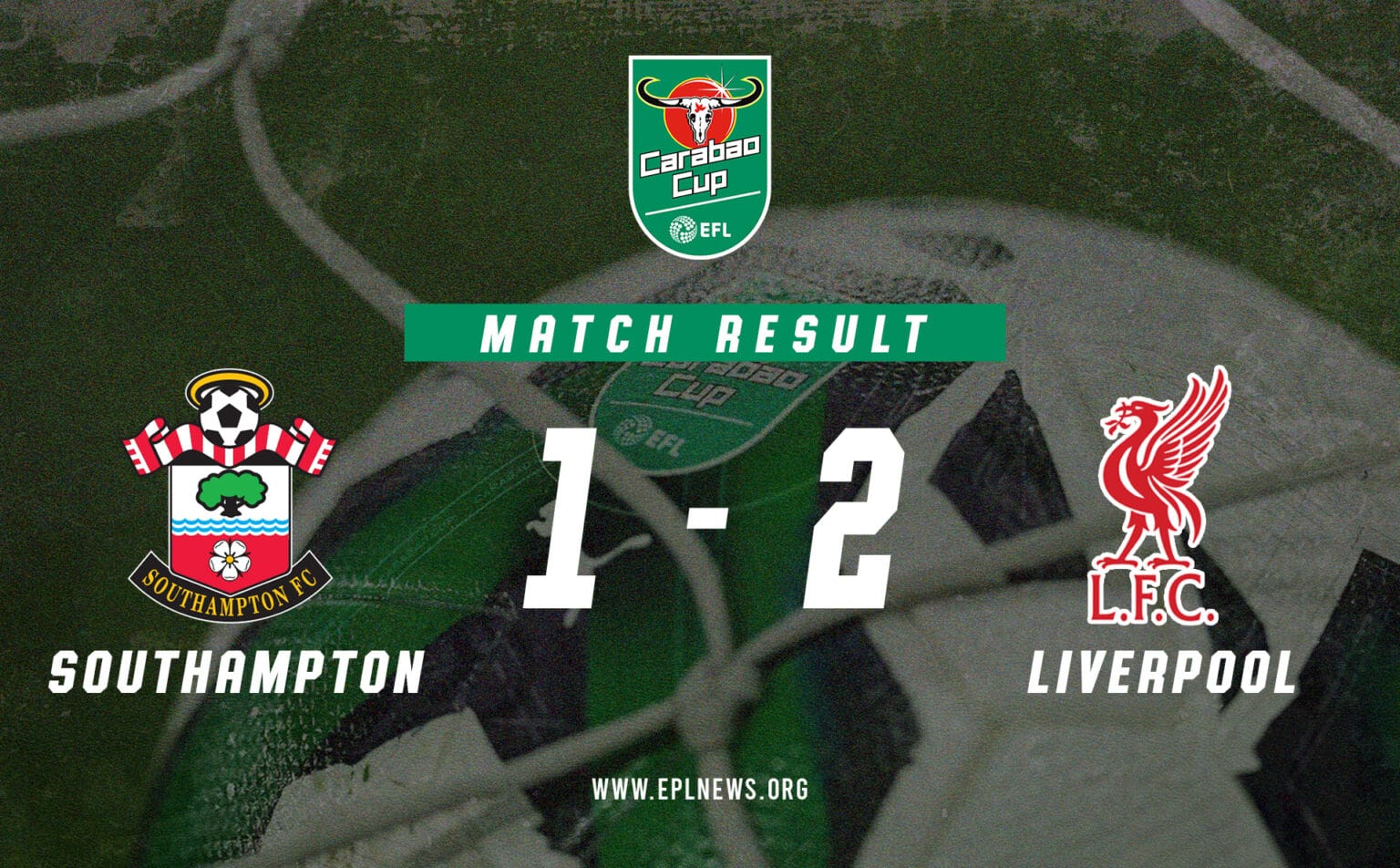 Southampton vs Liverpool 1-2 EFL Cup