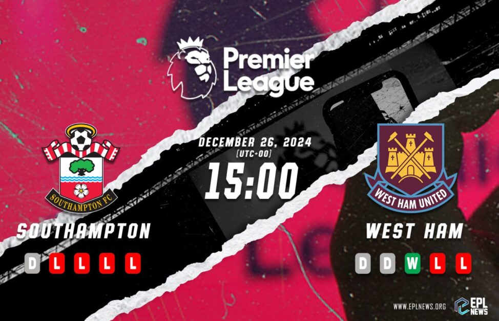 Aperçu de Southampton vs West Ham