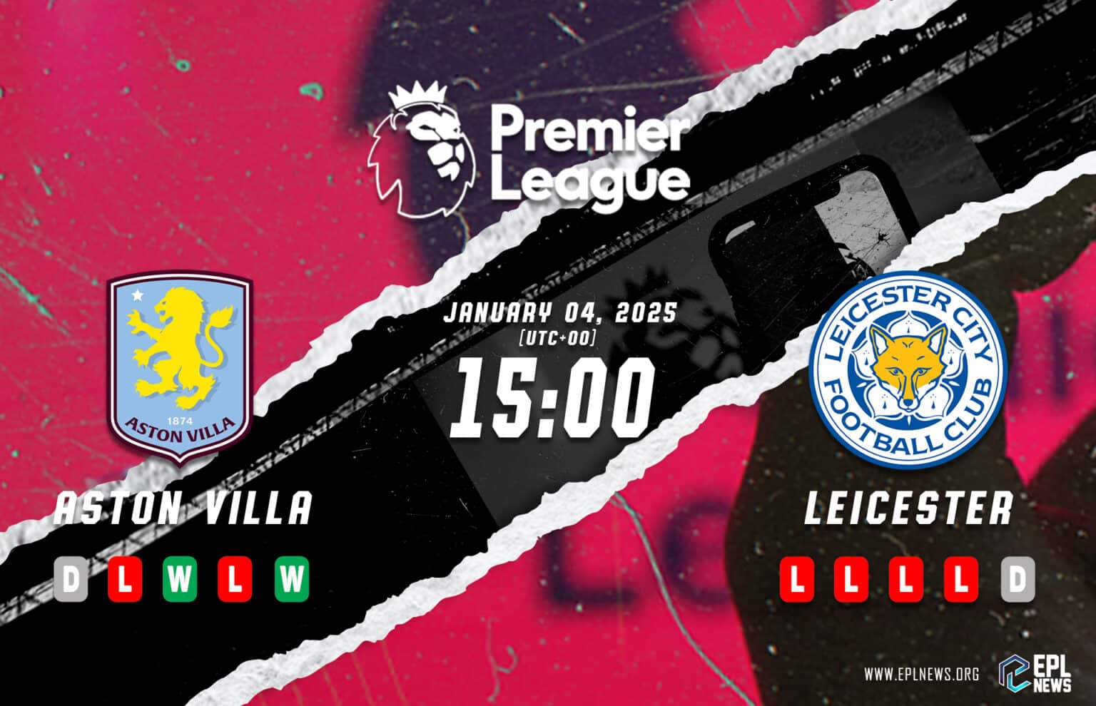 Aperçu Aston Villa vs Leicester