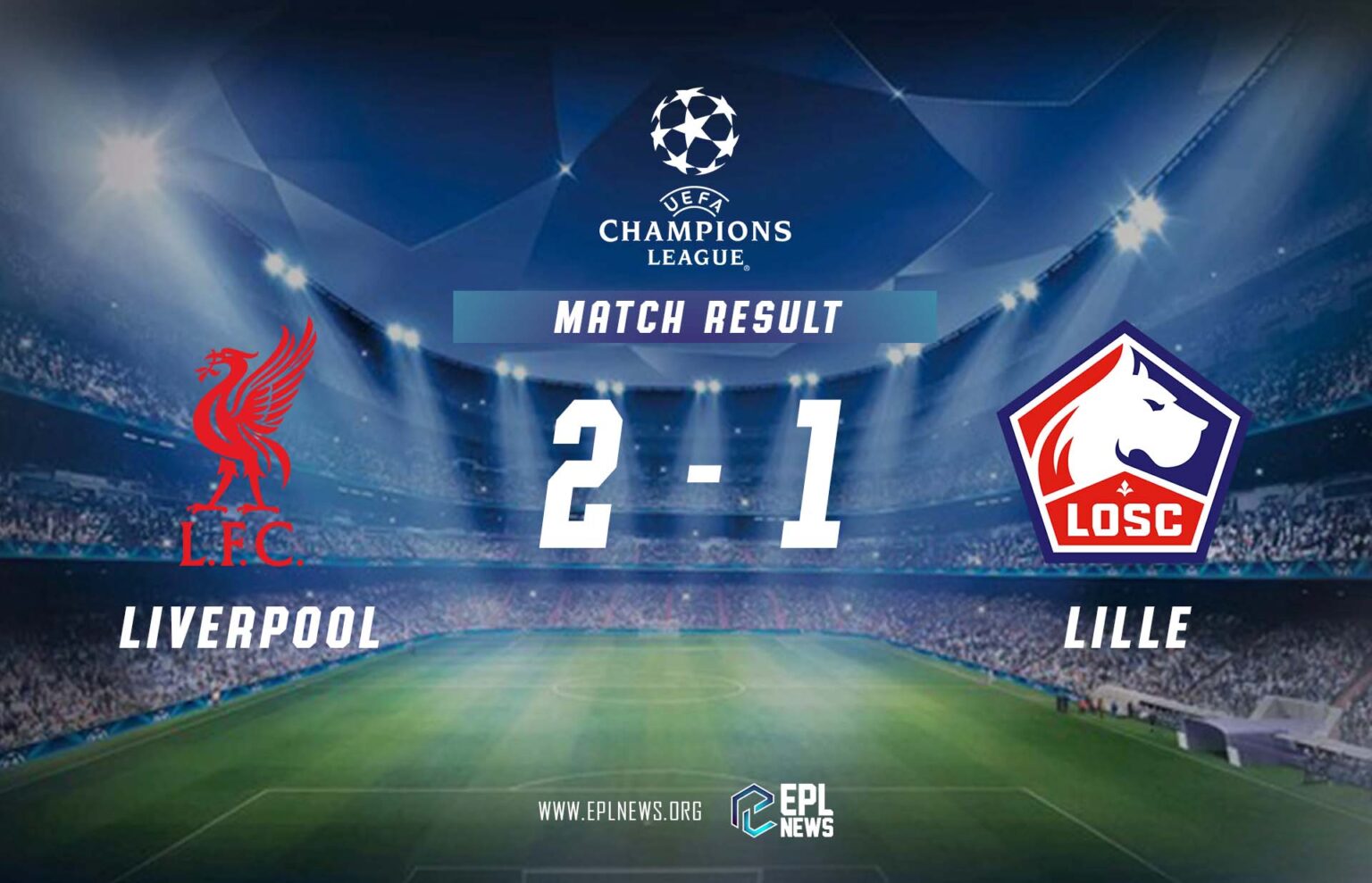 Liverpool vs Lille 2-1