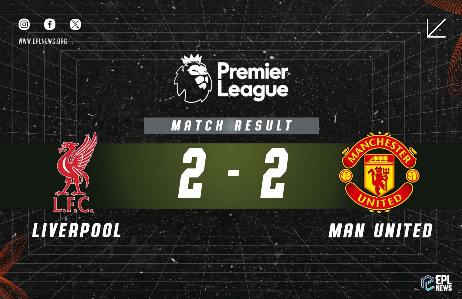 Liverpool vs Manchester United 2-2