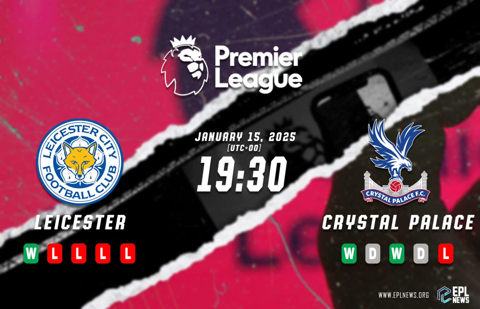 Aperçu de Leicester vs Crystal Palace